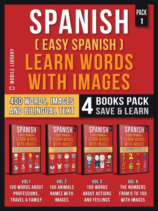 Cover image for Spanish ( Easy Spanish ) Learn Words With Images (Pack 1)